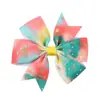 Venta Caliente Transfronteriza Amazon Copo de Nieve de Navidad Alce Rojo y Verde Accesorios para el Cabello de Niños Adorno para la Cabeza Retro Pasador de Cola de Golondrina