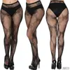 Medias de encaje adelgazantes retro caladas de rayas verticales, medias básicas jacquard para mujer
