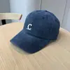 Nuevo Estilo Coreano Otoño INS Bordado Letra C Gorra de Béisbol para Mujer Alta Calidad Protección Solar Gorra de Béisbol para Hombre Tendencia