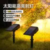Nuevas luces solares de suelo transfronterizas, luces de patio exteriores, luces de ambiente, luces de paisaje para jardines y villas, luces de césped con filamento de tungsteno
