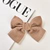 Celebridad de Internet Pinza de Resorte para Cola de Caballo Larga Clip de Primavera Corea del Sur Lazo Rayado Pasador de Peluche Clip para Niña Accesorios para el Cabello Clip para Cola de Caballo