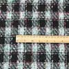 Tela de Tweed a Cuadros Tejida de Colores en Stock, Material de Moda Tejido a Mano para Vestidos DIY