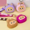 Cartera pequeña Labubu para niños de silicona, pequeño regalo, llavero, colgante, lindo regalito para máquina de garra, en stock