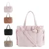 26 En Stock Chaqueta de Algodón con Plumas para Exteriores Bolso Cruzado Bolsa Tote con Lazo de Gran Capacidad Bolso de Hombro Único para Mujer Bolso de Viaje Casual