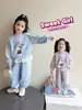 Conjunto Deportivo para Niñas Otoño 2026 Nuevo Sudadera Casual de Primavera y Otoño para Niños Conjunto de Dos Piezas Moderno y a la Moda para Bebé