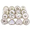 Botones de Plástico con Electrochapado Recubierto de Aceite, Diseño de Flor de Camelia, Estilo Vintage, Inspirados en Chanel, para Chaquetas, Camisas, Abrigos, Accesorios de Ropa, Botones