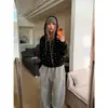 Sudadera con capucha y estampado integral de estrellas, diseño retro americano, con cremallera, unisex, chaqueta versátil, manga larga informal holgada