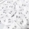 Guantes desechables con patrón de logo personalizado, empaquetados individualmente, guantes transparentes de PE para entrega de alimentos para catering
