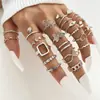 Joyería popular transfronteriza europea y americana, anillo de oro nuevo, diseño minimalista de nicho, sensación de alta gama, anillo de lujo ligero, joyería para mano de mujer, plata
