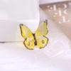 Borboleta Colorida Gradiente Translúcida DIY Acessórios de Joalheria Resina Epóxi Estéreo Folha de Ouro Imitação Acessórios de Joalheria Decorativos Estilo