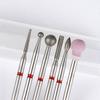 Cabezal de pulido de diamante para uñas ruso, caja frontal, pelador, herramienta para pulir uñas