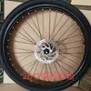 Conjunto Completo de Rodas Traseiras de Bicicleta, Acessórios, Pneus, Aros, Montagem de Freio V-Brake para Freio a Disco, Conjunto de Roda Traseira para Mountain Bike 26 polegadas