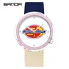 Reloj SANDA superventas transfronterizo, reloj especial para exámenes para estudiantes de secundaria, movimiento silencioso, diseño simple, correa de nailon, reloj de cuarzo
