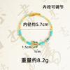 Pulsera vietnamita antigua de turquesa con cuentas de mariposa, diseño retro de nicho, sensación de larga duración que no se desvanece, joyería al por mayor