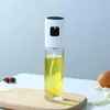 Frasco Spray de Vidro, Borrifador de Óleo Anti-Gotejamento, Pote de Óleo de Aço Inoxidável para Cozinha, Borrifador de Óleo Atomizador Tipo Pressão para Molho de Soja e Vinagre
