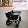 Carretilla de mano de cuatro ruedas carro basculante de plástico para el hogar camping puesto de venta de flores carrito pequeño para recoger entregas express carrito de compras para el supermercado carrito de transporte