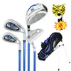 Golfe Crianças Iniciantes Taco de Prática Madeira 7 Ferro Putter Ferramentas de Bola para Crianças Taco de Competição Bolsa para Bolas
