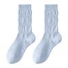 2518 Calcetines de media caña apilados para mujer Primavera y Verano de una pieza sin costuras estilo ballet Hilo de punto de alta elasticidad Transpirables Modernos Calcetines para mujer
