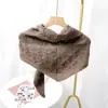 Cachecol triângulo de outono e inverno, xale de lã tricotado, cachecol externo feminino, cachecol, cachecol, versátil, dois xales vazados, capa