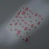 Stickers de unha estilo ins para rugas de lábios, decoração de unha com strass quentes de alta qualidade, estilo doce europeu e americano