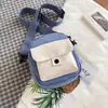 Monedero Infantil Estilo Coreano 2020 Nuevo Bolso Cuadrado Pequeño para Niños y Niñas Bolso Cruzado de Hombro Único de Moda de Colores Contrastantes