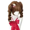 [Ghosty Loli] Peluca Linda Rizado Romano Cabello Corto Lolita Dulce Natural Diaria Doble Cola de Caballo Peluca Completa