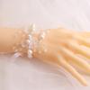 Flor de Muñeca Coreana para Novia, Hermoso y Súper Hada Flor de Orquídea Pulsera de Flor para Mano, Regalo de Boda, Grupo de Damas de Honor Hermanas