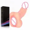 Dildo Doble Cabeza Hueco Imitación Transfronterizo para Hombres y Mujeres, Modelo Realista de Vagina, Taza de Avión, Dispositivo de Masturbación, Juguete Sexual