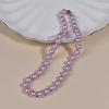 Colar de Pérolas de Vidro de Luxo Leve Nicho Colar para Mãe Joias Corrente para Clavícula Feminina Joias de Pérolas Imitação Fabricante Atacado