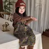 2025 Novo Inverno Estilo Coreano Roupas Infantis Meninas Macio Forrado com Lã Macacão Solto Macio Macacão de Pelúcia