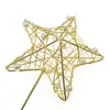 Enfeite de bolo lua e estrela três-dimensional Ferro estrela de cinco pontas Cartão de decoração de bolo de aniversário Bandeira de inserção Acessórios de panificação