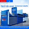 Enfardadeira hidráulica horizontal de caixa de resíduos enfardadeira hidráulica automática de garrafa de plástico estação de resíduos de fábrica horizontal