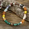 Pulseira de Madeira com Contas de Ágata para Mulheres, Venda Quente em Live-Stream, Não Desbota, Design Exclusivo, Pulseira de Casca de Coco Fashion e Versátil para Mulheres