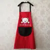 Lona de Poliéster para Ropa de Trabajo Delantal de Algodón Publicidad con Logo Venta al por Mayor Ropa de Trabajo Sin Mangas Dibujos Animados Hogar Impermeable Delantal de Dibujos Animados