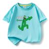 Camiseta de manga corta para niño Rainbow Friends, ropa de verano para niño 2023, nueva camiseta de algodón de media manga estilo occidental para niña.
