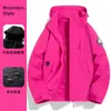 Roupa de expedição ao ar livre três em um, à prova de vento e à prova d'água, para trekking e montanhismo, com jaqueta removível