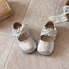 Estilo Dulce para Niñas, Zapatos Mary Jane con Lazo de Corazón, Nuevo Estilo Primavera/Otoño, Suela Suave, Antideslizantes, Zapatos de Princesa, Zapatos Individuales Versátiles