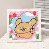 Animación de Dibujos Animados Nueva Pintura de Diamantes Kuromi DIY Juguetes de Pintura de Diamantes Hechos a Mano para Niños con Marco de Fotos Mesa Regalo