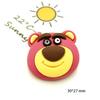 Oso Fresa de Dibujos Animados Serie Cabeza de Oso M diy Material Pegamento Crema Funda para Teléfono Flor para Zapato Adhesivo para Refrigerador Accesorios de Resina