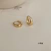 Pendientes lisos de metal de alta calidad. Pendientes de diseño de nicho de lujo ligero para mujer. Pendientes populares de moda 2023.