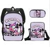 Mochilas Escolares para Estudantes Estrangeiros, Periféricos de Desenho Animado, Mochilas Infantis, Mochilas, Estojos, Conjuntos de Três Peças, Atacado e Entrega Rápida