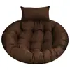 Cojín grueso para cesta colgante columpio Nido de pájaro silla de ratán dormitorio cojín para silla colgante individual extraíble y lavable cojín redondo para silla mecedora