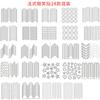 24 piezas manicura pegatinas borde blanco francés manicura parche francés pegatinas para uñas pegatinas auxiliares línea pegatinas de sonrisa herramienta
