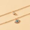 Colgante Ojo del Diablo de Aleación al por Mayor Collar Europeo y Americano Retro Multicapa para Mujer Joyería de Moda de Alta Gama Estilo Urbano Transfronterizo