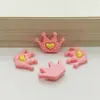 Corona de Dibujos Animados Amor Joyería Parche de Resina DIY Pegamento de Crema Funda para Teléfono Móvil Tocado Pasador Hebilla de Goma Hebilla de Zapato Material