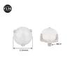 Aleación de titanio F136 3.5 mm piedra natural 0.9 diente joyería de perforación rosca interna clavo de labio pendiente fábrica en stock venta al por mayor