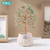 Grava de Cristal Natural Base de Maceta de Cerámica Árbol de Cristal Adornos de Regalo de Apertura Árbol de la Fortuna para Escritorio de Hogar Oficina