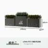 Caixa de Flores de Ferro para Exterior Solar Combinação Luminosa de Aço Inoxidável Sulco Quadrado para Flores ao Ar Livre Grade de Flores Divisória de Cerca de Balanço