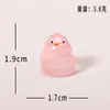 Acessórios de Frango de Resina Coloridos Transparentes Fofos de Desenho Animado Atacado, Frango Brilhante no Escuro para Paisagem em Miniatura, Pequenos Enfeites Brilhantes no Escuro para Jardim