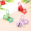 Chaveiro de Flor Sino Colorido Pingente Criativo DIY Feito à Mão Coração de Menina Bolsa de Fone de Ouvido Fivela de Porta Pingente Lote